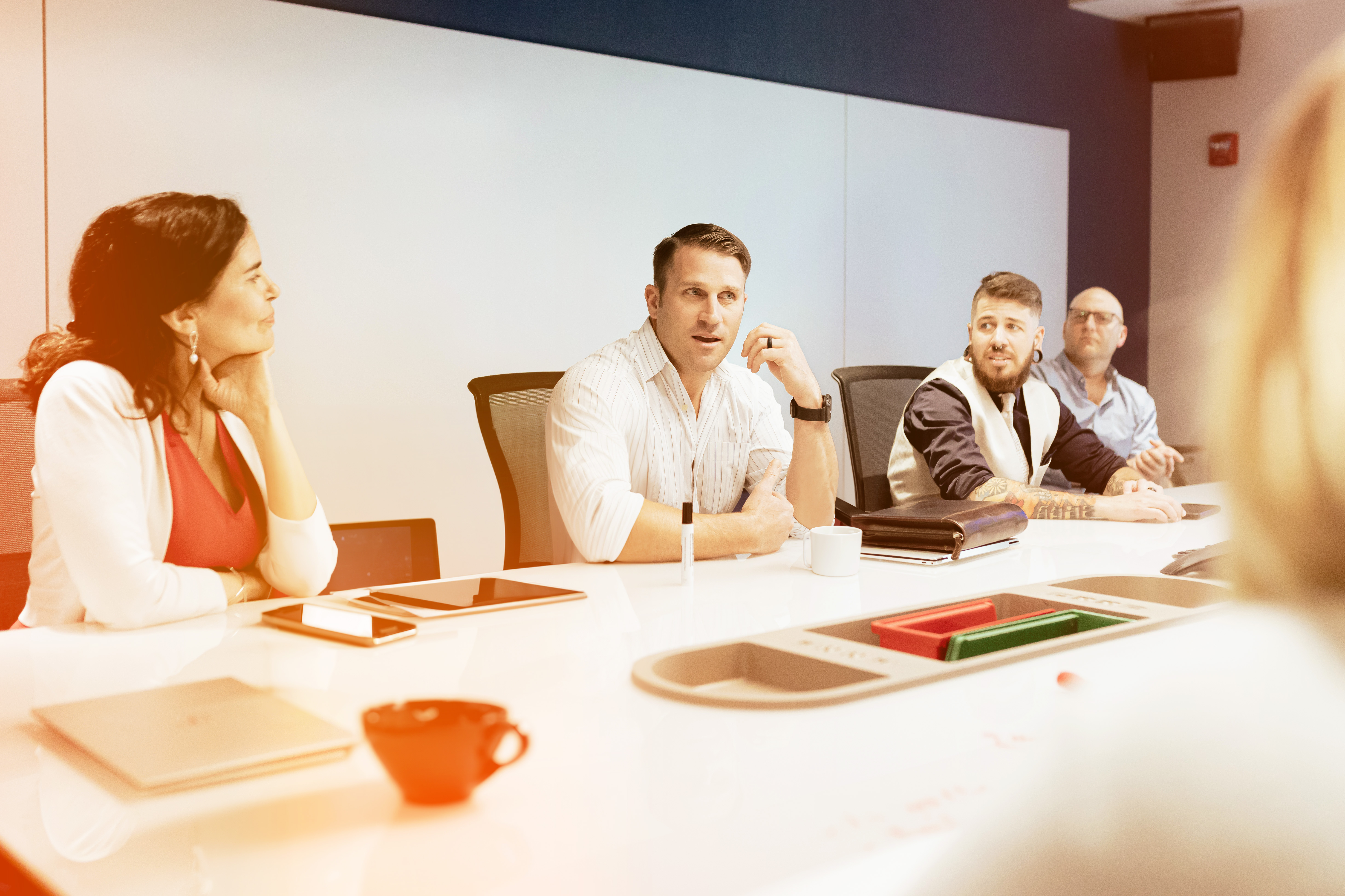 Team Meeting around a Conference Table