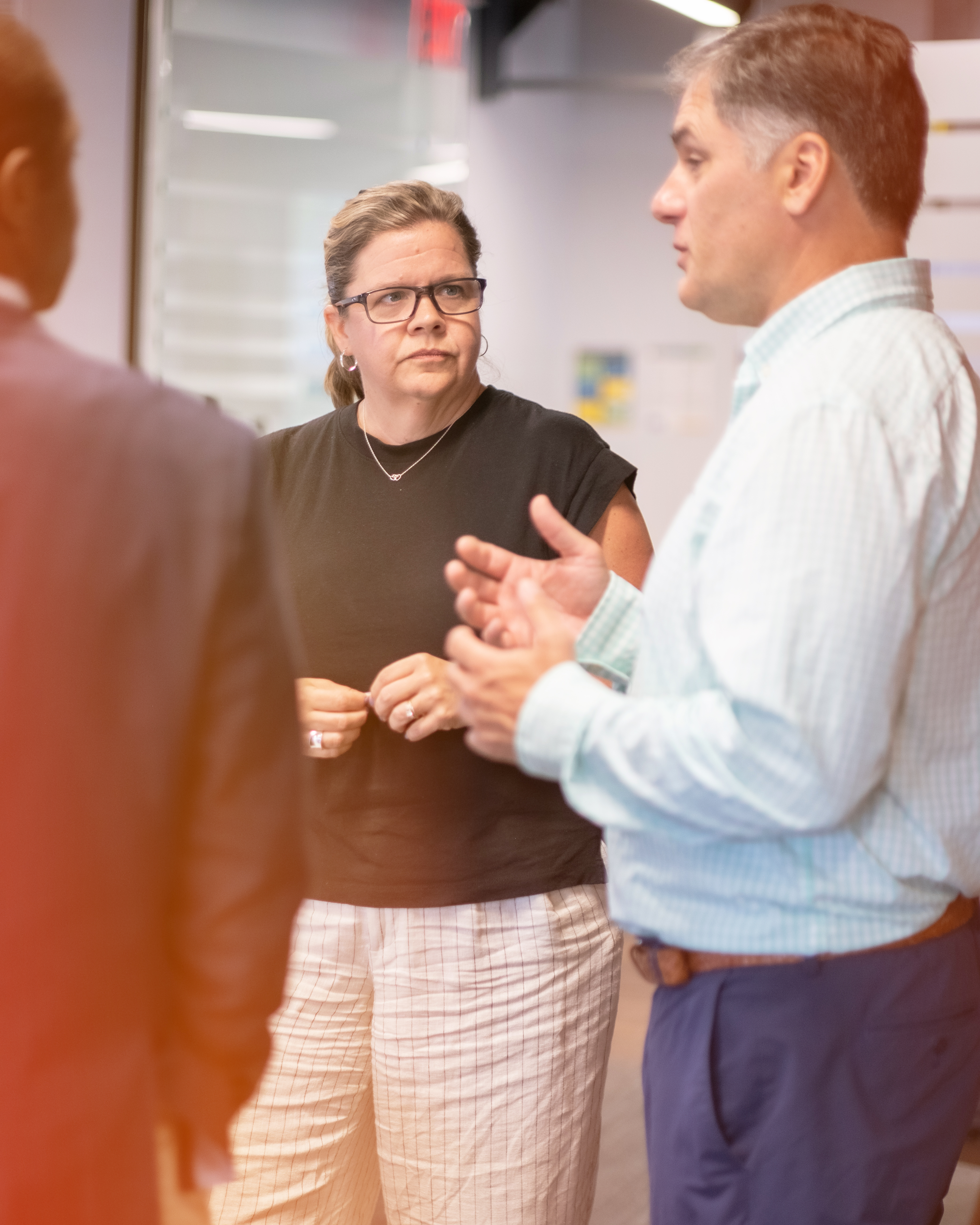 Team of Colleagues Focused on Conversation